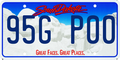 SD license plate 95GP00