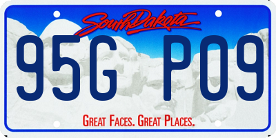 SD license plate 95GP09