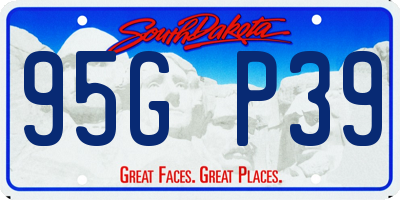 SD license plate 95GP39