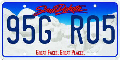 SD license plate 95GR05