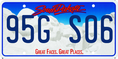 SD license plate 95GS06