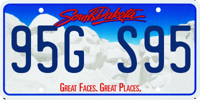 SD license plate 95GS95