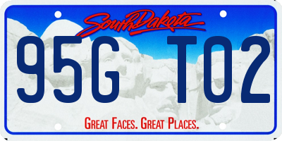 SD license plate 95GT02