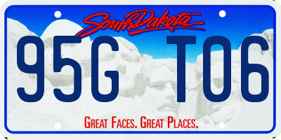 SD license plate 95GT06