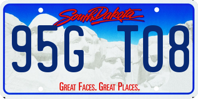 SD license plate 95GT08