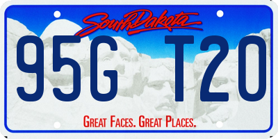 SD license plate 95GT20