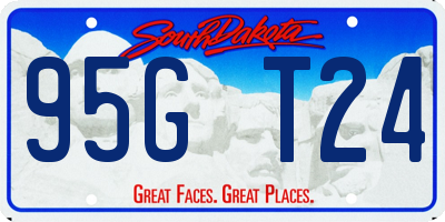 SD license plate 95GT24