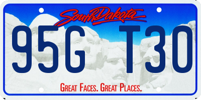 SD license plate 95GT30