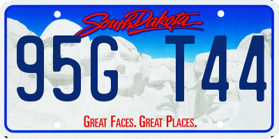 SD license plate 95GT44