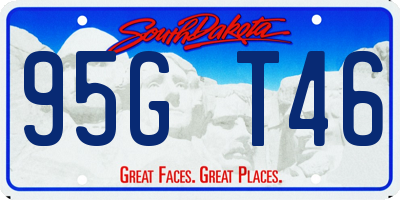 SD license plate 95GT46