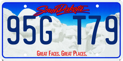 SD license plate 95GT79