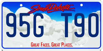 SD license plate 95GT90