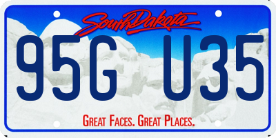 SD license plate 95GU35