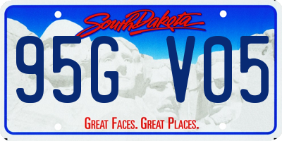 SD license plate 95GV05