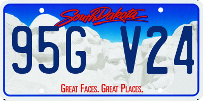 SD license plate 95GV24