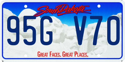 SD license plate 95GV70