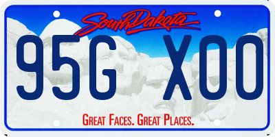 SD license plate 95GX00
