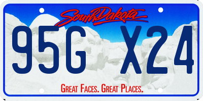 SD license plate 95GX24