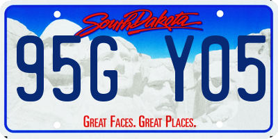 SD license plate 95GY05
