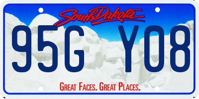 SD license plate 95GY08
