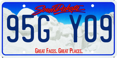SD license plate 95GY09