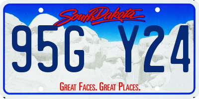 SD license plate 95GY24