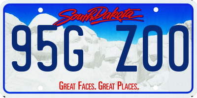 SD license plate 95GZ00