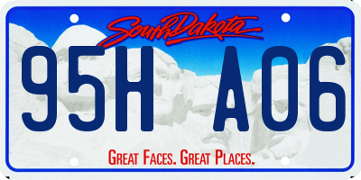 SD license plate 95HA06