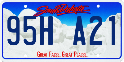 SD license plate 95HA21