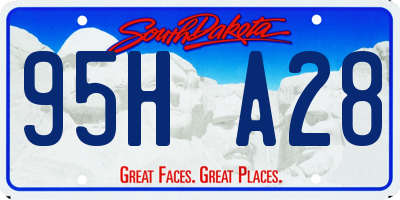 SD license plate 95HA28