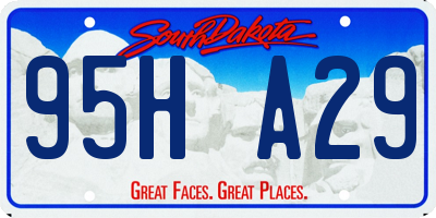 SD license plate 95HA29