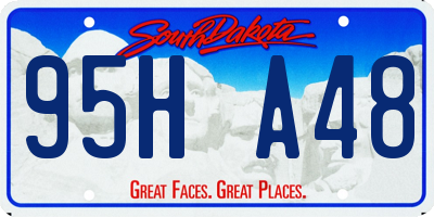 SD license plate 95HA48