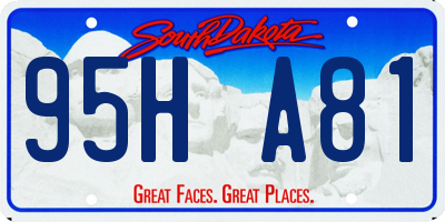 SD license plate 95HA81