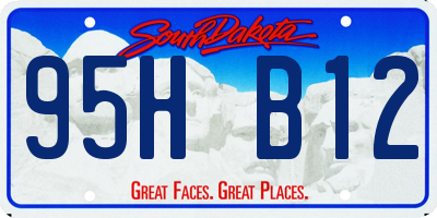SD license plate 95HB12