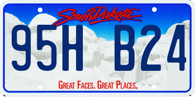 SD license plate 95HB24