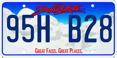 SD license plate 95HB28