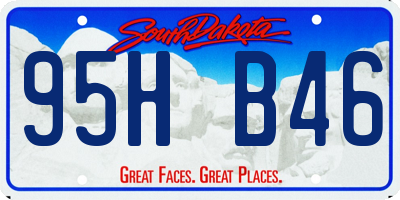 SD license plate 95HB46