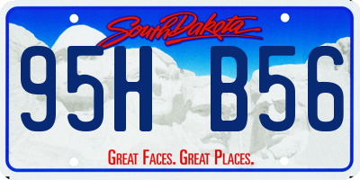 SD license plate 95HB56