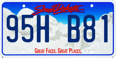 SD license plate 95HB81