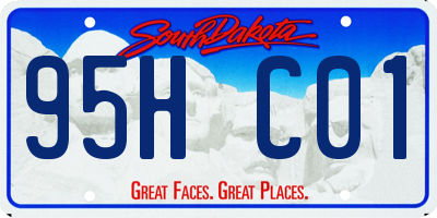 SD license plate 95HC01