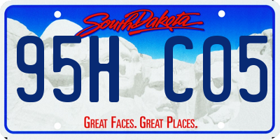 SD license plate 95HC05