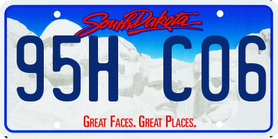 SD license plate 95HC06