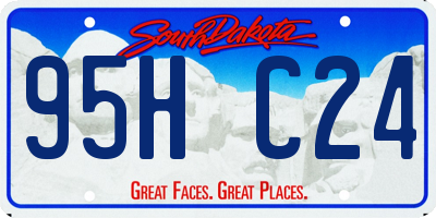 SD license plate 95HC24