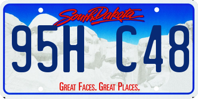 SD license plate 95HC48