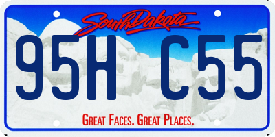 SD license plate 95HC55