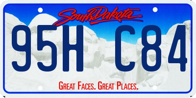 SD license plate 95HC84