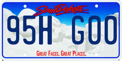 SD license plate 95HG00