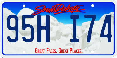 SD license plate 95HI74