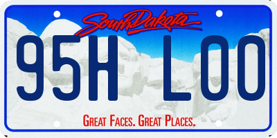 SD license plate 95HL00