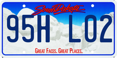 SD license plate 95HL02